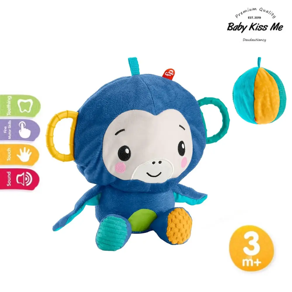 Khỉ bóng đồ chơi khám kỹ năng cho bé 2in1 - Fisher Price Fisher-Price 2-in-1 Activity Monkey & Ball