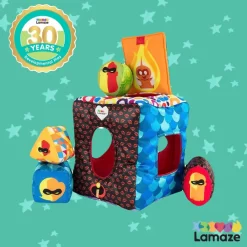 Đồ chơi thả khối bằng vải màu sắc cho bé khám phá - Lamaze Incredibles / Animals Soft Shape Sorte