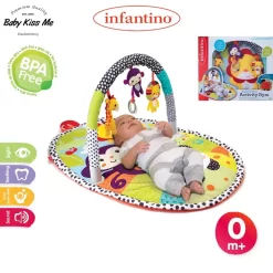 Thảm Chơi Vận Động Hình Khu Vườn Dành Cho Bé Sơ Sinh Giúp Kích Thích 4 Giác Quan Và Vận Động - INFANTINO Activity Gym Explore & Store - Jungle