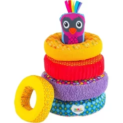 Alternative view of Khối xếp chồng bằng vải màu sắc cho bé khám phá - Lamaze Rainbow Stacking Rings