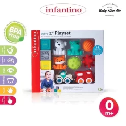 Đồ Chơi Tập Cầm Nắm INFANTINO -Baby's 1st Playset Giúp Bé Phát Triển Toàn Bộ Kỹ Năng