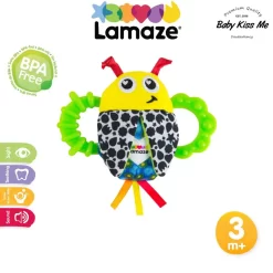 Đồ chơi lục lạc gặm nướu tập cầm nắm phát triển vận động tinh cho bé - Lamaze Bitty Bite Bug Rattle
