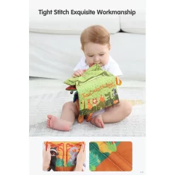 Alternative view of Sách vải đuôi động vật giáo dục sớm dành cho bé - TUMAMA Tail Cloth Book