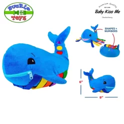 Đồ Chơi Khám Phá Kỹ Năng - Vận Động Tinh Montessori Cho Bé - Buckle Toys Blue Whale