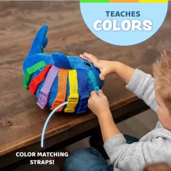 Alternative view of Đồ Chơi Khám Phá Kỹ Năng - Vận Động Tinh Montessori Cho Bé - Buckle Toys Blue Whale