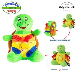 Đồ Chơi Khám Phá Kỹ Năng - Vận Động Tinh Montessori Cho Bé - Buckle Toys Bucky Turtle