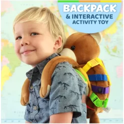 Alternative view of Đồ Chơi Khám Phá Kỹ Năng - Vận Động Tinh Montessori Cho Bé - Buckle Toys Billy Bear Backpack