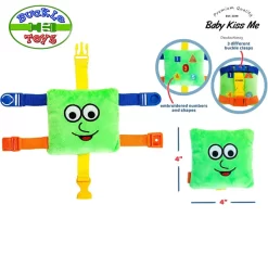 Đồ Chơi Khám Phá Kỹ Năng - Vận Động Tinh Montessori Cho Bé - Buckle Toys Mini Buster Square