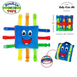 Đồ Chơi Khám Phá Kỹ Năng - Vận Động Tinh Montessori Cho Bé - Buckle Toys Boomer Square