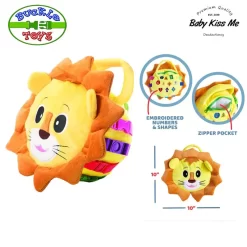 Đồ Chơi Khám Phá Kỹ Năng - Vận Động Tinh Montessori Cho Bé - Buckle Toys Benny Lion