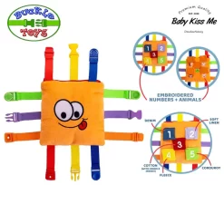 Đồ Chơi Khám Phá Kỹ Năng - Vận Động Tinh Montessori Cho Bé - Buckle Toys Bizzy Square