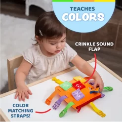Alternative view of Đồ Chơi Khám Phá Kỹ Năng - Vận Động Tinh Montessori Cho Bé - Buckle Toys Bizzy Square