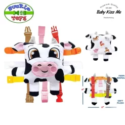 Đồ Chơi Khám Phá Kỹ Năng - Vận Động Tinh Montessori Cho Bé - Buckle Toys Bessie Cow