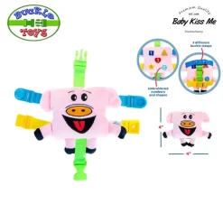 Đồ Chơi Khám Phá Kỹ Năng - Vận Động Tinh Montessori Cho Bé - Buckle Toys Mini 'Biggy' Pig