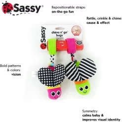 Lục Lạc Đồ Chơi Treo Cũi Xe Đẩy Sassy Chime n’ Go Bugs