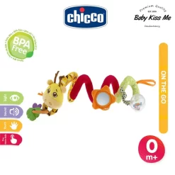 Vòng quấn cũi , xe đẩy đồ chơi tương tác cho bé - Thương hiệu Chicco Stroller Cord Mrs Giraffe