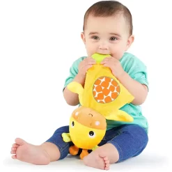 Alternative view of Khăn Gặm Nướu Kèm Đồ Chơi Tương Tác Giác Quan Cho Bé - Bright Starts Snuggle & Teethe Giraffe