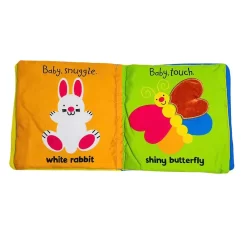 Sách vải sờ cảm nhận tương tác phát triển các giác quan cho bé - Baby Touch Snuggle Book