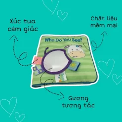 Sách vải tương tác phát triển giác quan cho bé - Who Do You See