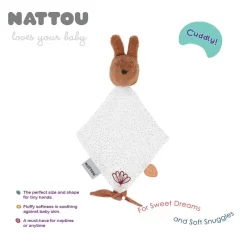Khăn Xoa Dịu Duodou Trấn An Cho Bé - Nattou Susie en Bonnie - 25x20 cm