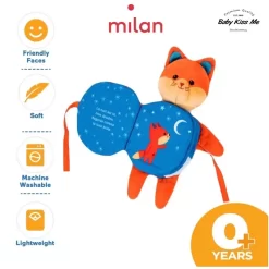 Doudou Kèm Sách Vải Mềm Mại Xoa Dịu Cho Bé Ôm Ấp - Doudou Renard - Xuất Us Uk