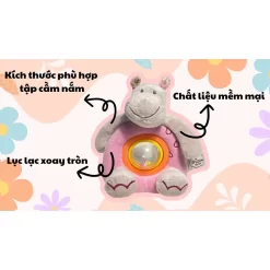 Lục lạc tập cầm nắm mềm mại dễ thương cho bé sơ sinh - Bizou BéBé 17x16cm