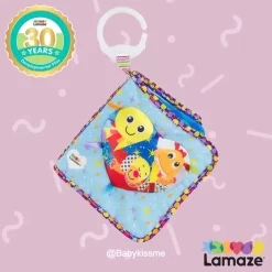 Đồ chơi treo cũi, xe đẩy sách vải cho bé khám phá - Lamaze Feelings Book